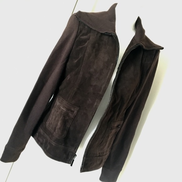 Ann Taylor Genuine Suede Leather Jacket - Picture 2 of 7